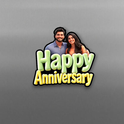 Happy Anniversary - Fridge magnet