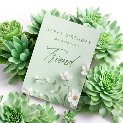 Happy Birthday Friend - Greeting Card