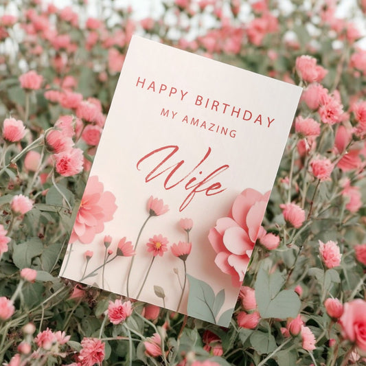 Happy Birthday Wife - Greeting Card