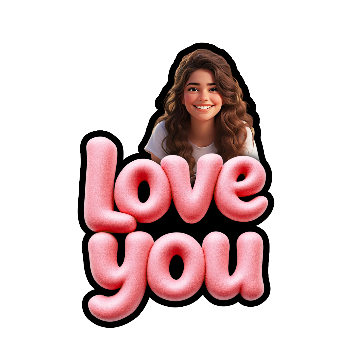 Love you - Fridge magnet